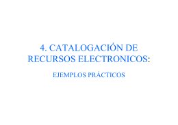 catalogación recursos electronicos