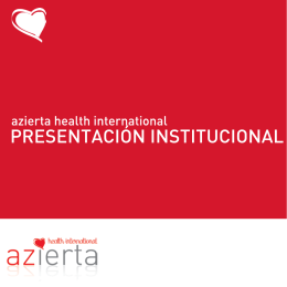 Folleto informativo Azierta Health International