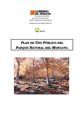 plan de uso público del parque natural del moncayo
