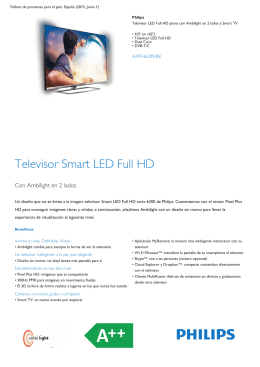 Televisor LED Full HD 107 cm (42"), Ambilight