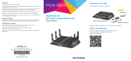 Nighthawk X6 AC3200 Tri-Band WiFi Router Model R8000 Quick