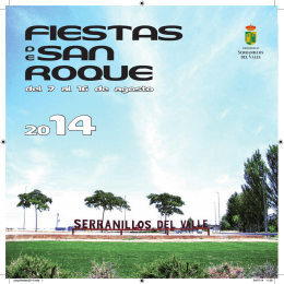 Programa de Fiestas de San Roque 2014