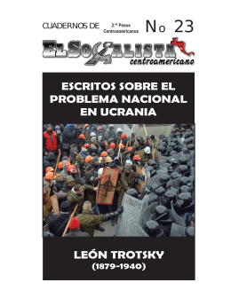 Cuaderno No 23 - El Socialista Centroamericano