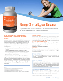 Omega-3 + CoQ10 con Cúrcuma