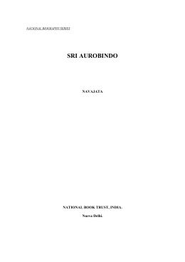 Sri Aurobindo.– In Spanish.– New Delhi: National Book Trust, 1976
