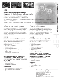 Chemeketa Community College HEP Información de Programa