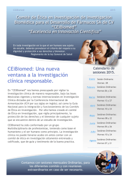 CEiBiomed: Una nueva ventana a la investigación clínica