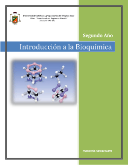 Introducción a la Bioquímica