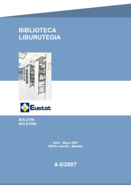 Boletín de biblioteca / Liburutegiko boletina