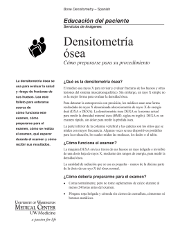Bone Densitometry - Spanish