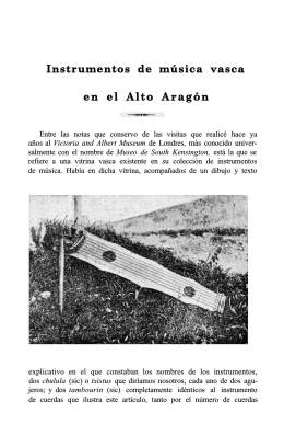 Instrumentos de música vasca en el Alto Aragón