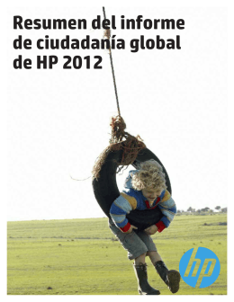 Resumen del informe de ciudadanía global de HP 2012