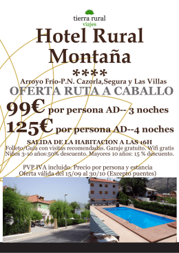 Hotel Rural Montaña ****