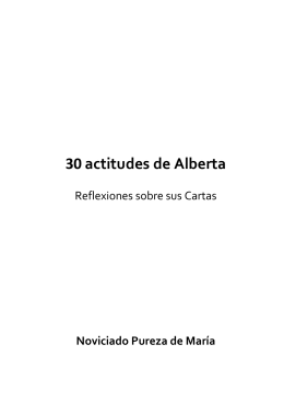 30 actitudes de Alberta en las Cartas