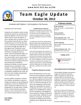 Team Eagle Update October 30, 2012
