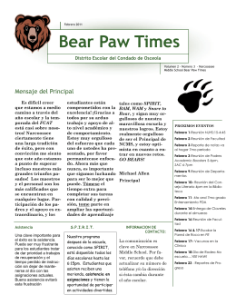 Bear Paw Times - Narcoossee Middle