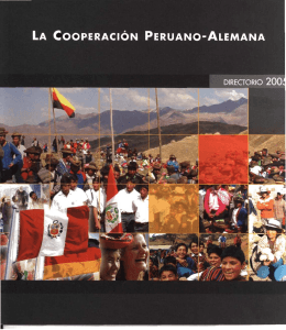 La cooperación Peruano-Alemana.