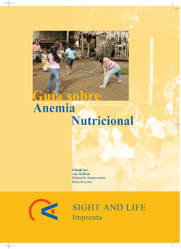 Guía sobre Anemia Nutricional