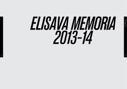 ELISAVA - Memoria 2013-2014