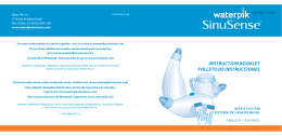 Sinus Rinse Products | Instruction Booklet