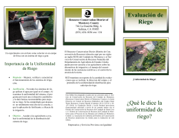FINAL Spanish Irr Eval Brochure 091901