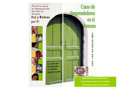 folleto emprendedores oct 2012 - Fundación San Ezequiel Moreno