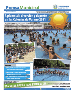 A pleno sol: diversión y deporte en las Colonias de Verano 2011