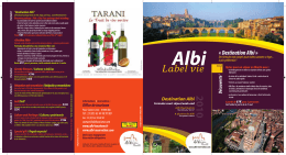 « Destination Albi » - Office de Tourisme d`Albi