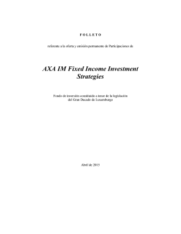 AXA IM Fixed Income Investment Strategies