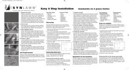 Easy 5 Step Installation Instalación en 5 pasos fáciles