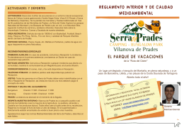 Reglament de Regim Intern Serra de Prades 2013 Esp