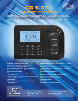 folleto S300 - Multitel SRL