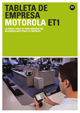 TABLETA DE EMPRESA MOTOROLA ET1