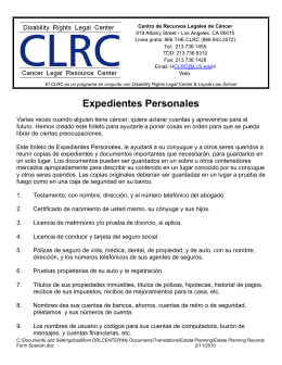 Expedientes Personales - Disability Rights Legal Center