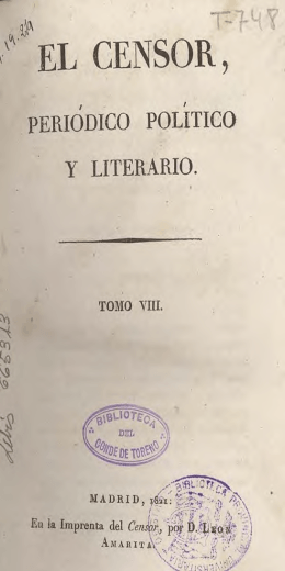 ,1%, \ EL CENSOR, - Biblioteca de Historia Constitucional