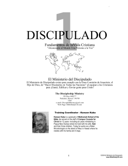 DISCIPULADO - Discipleship Bible Studies
