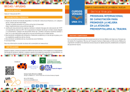 folleto curso UNIA-ITLS - Colegio Oficial de Medicos de Huelva