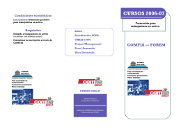 folleto formación - Comfia-CCOO