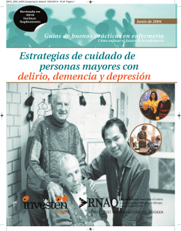 Caregiving for elders4 - Centro Colaborador Español del Instituto