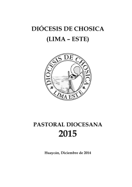 pastoral diocesana 2015