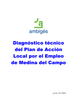 Diagnóstico técnico del Plan de Acción Local por el Empleo de