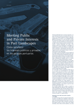 Meeting Public and Private Interests in Port Landscapes