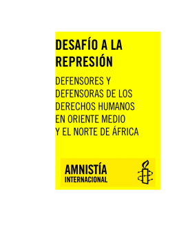 Repression and resistance: human rights defenders in