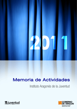 Memoria del Instituto Aragonés de la Juventud 2011