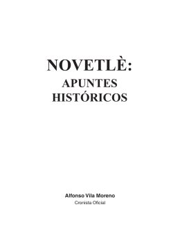 LIBRO. NOVETLÈ: APUNTES HISTÓRICOS. Alfonso Vila Moreno