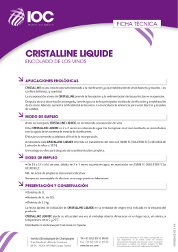 FT CRISTALLINE LIQUIDE (ES) - Institut Oenologique de Champagne