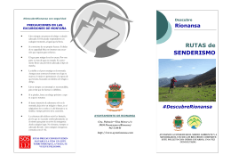 RUTAS de SENDERISMO - Ayuntamiento de Rionansa