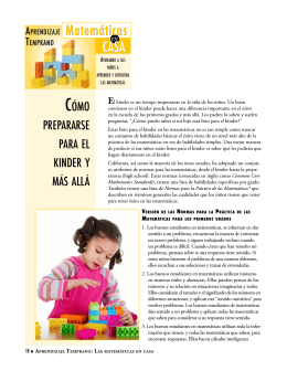 Matemáticas CASA - Early Learning: Math at Home
