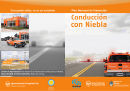 Conducción con Niebla - Agencia Nacional de Seguridad Vial