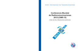Conferencia Mundial de Radiocomunicaciones 2015 (CMR-15)